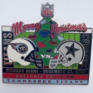 Titans versus Cowboys 2000 Christmas Monday Night Football Pin